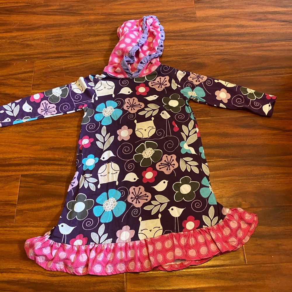 Girl’s Jelly the Pug Patterned Dress Size 6x